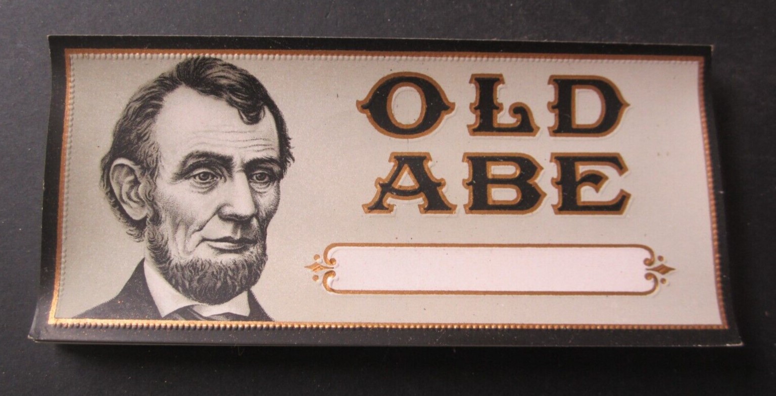 Lot of 5 Old Vintage - OLD ABE - LINCOLN - CIGA...
