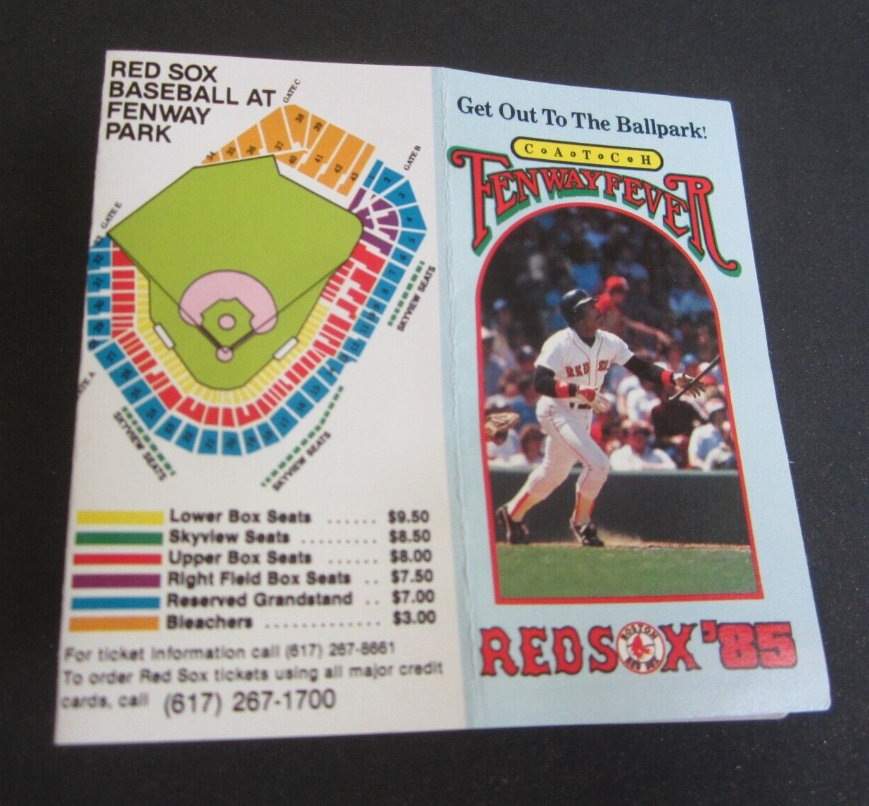 3 Old 1985 - BOSTON RED SOX - Pocket BASEBALL S...