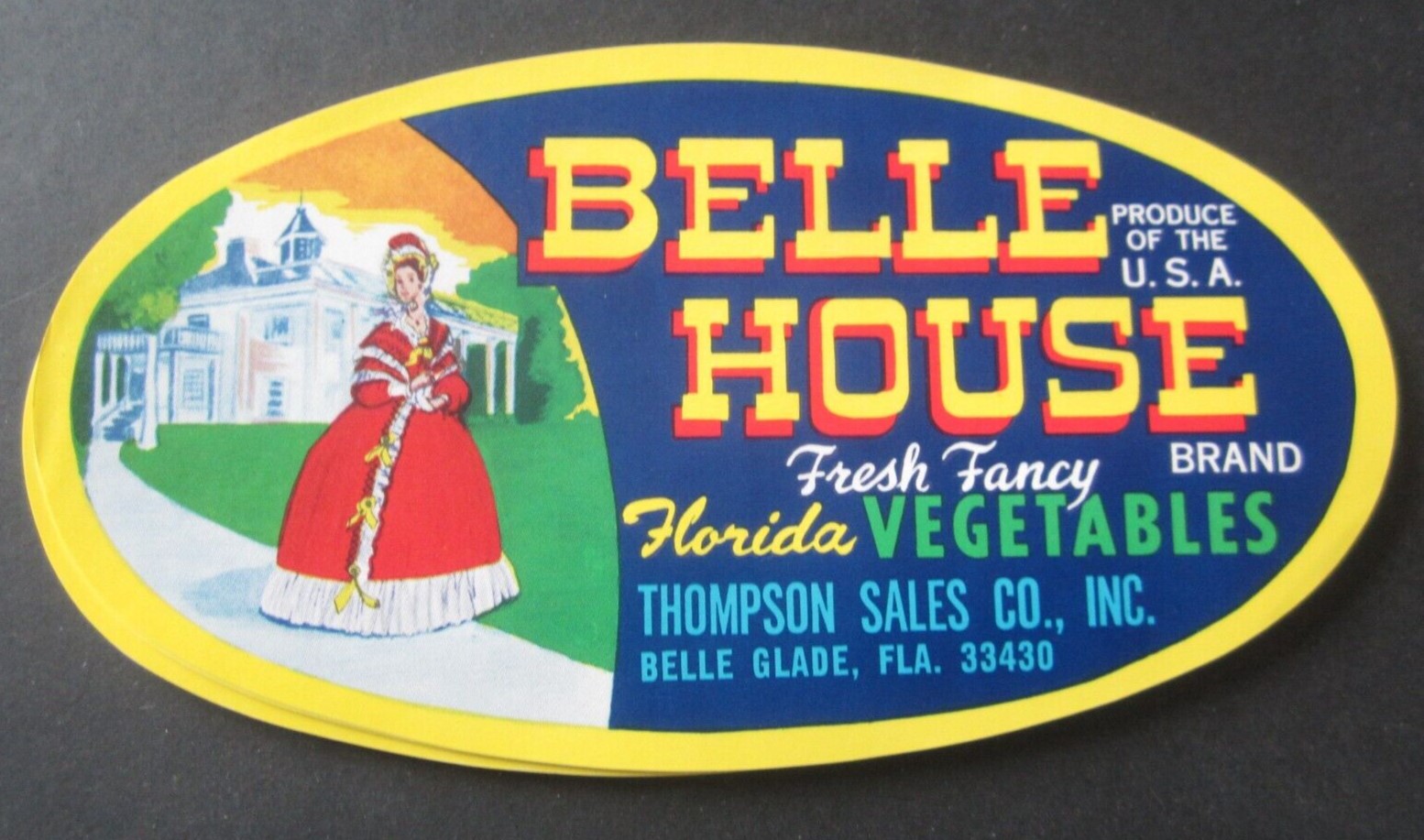 Old Vintage - BELLE HOUSE - Florida Vegetables ...