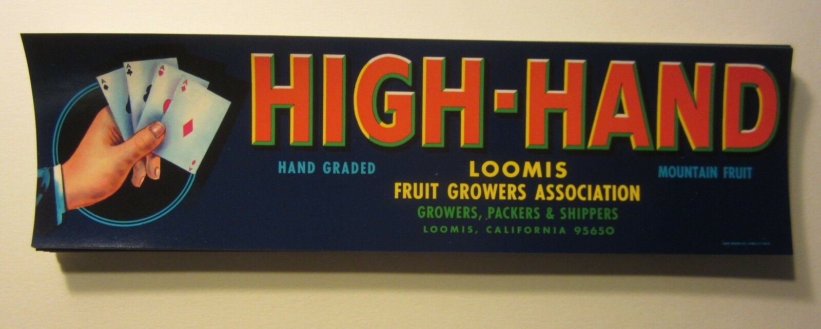  Lot of 100 Old Vintage HIGH HAND Fruit LABELS ...