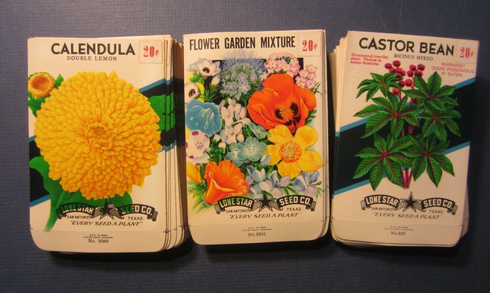 15 Cent SEED PACKETS Flower Wholesale Lot of 150 Old Vintage EMPTY 15C