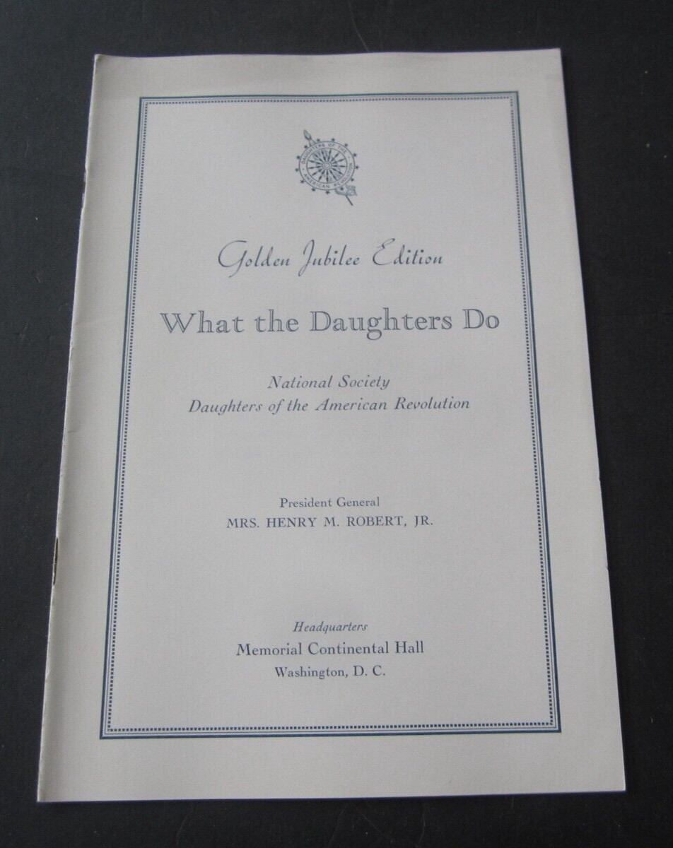 Old Vintage 1940 - DAUGHTERS Of The AMERICAN RE...