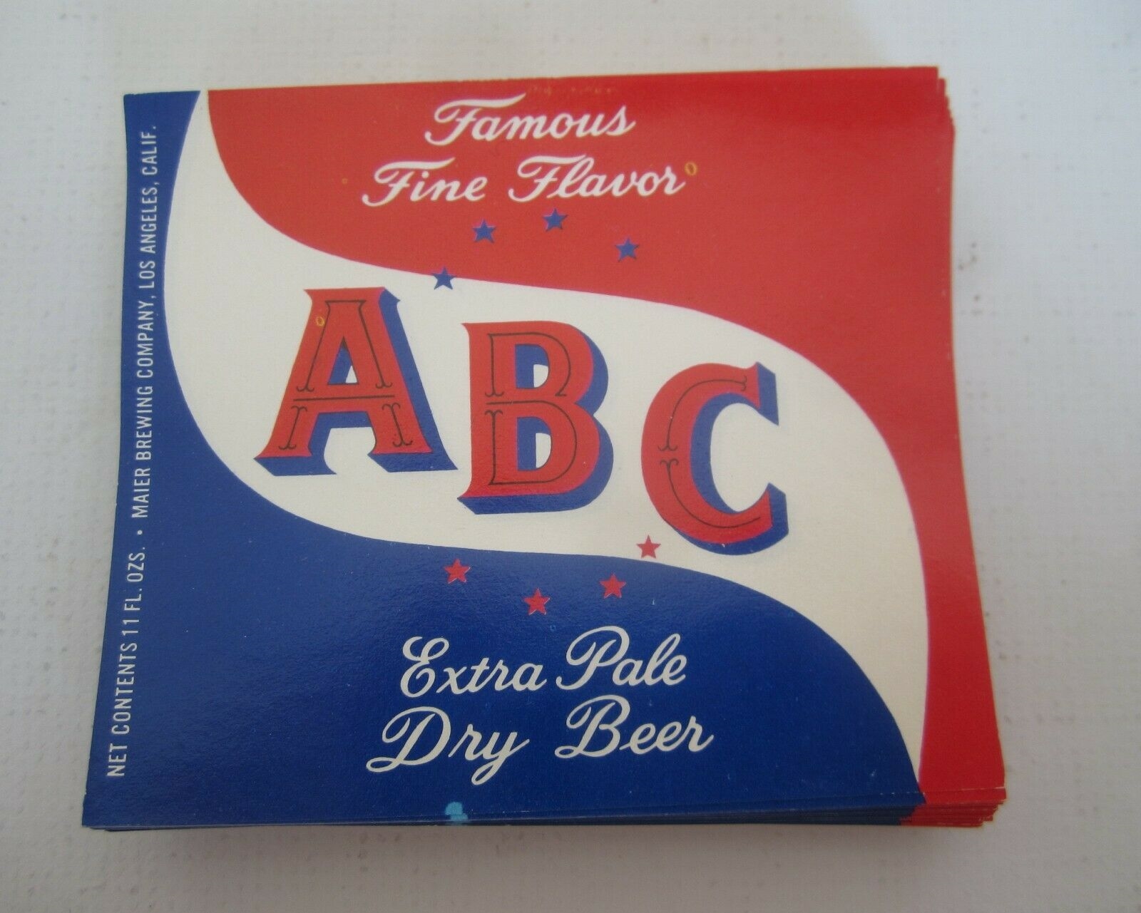  Lot of 100 Old Vintage - ABC - Beer LABELS - M...