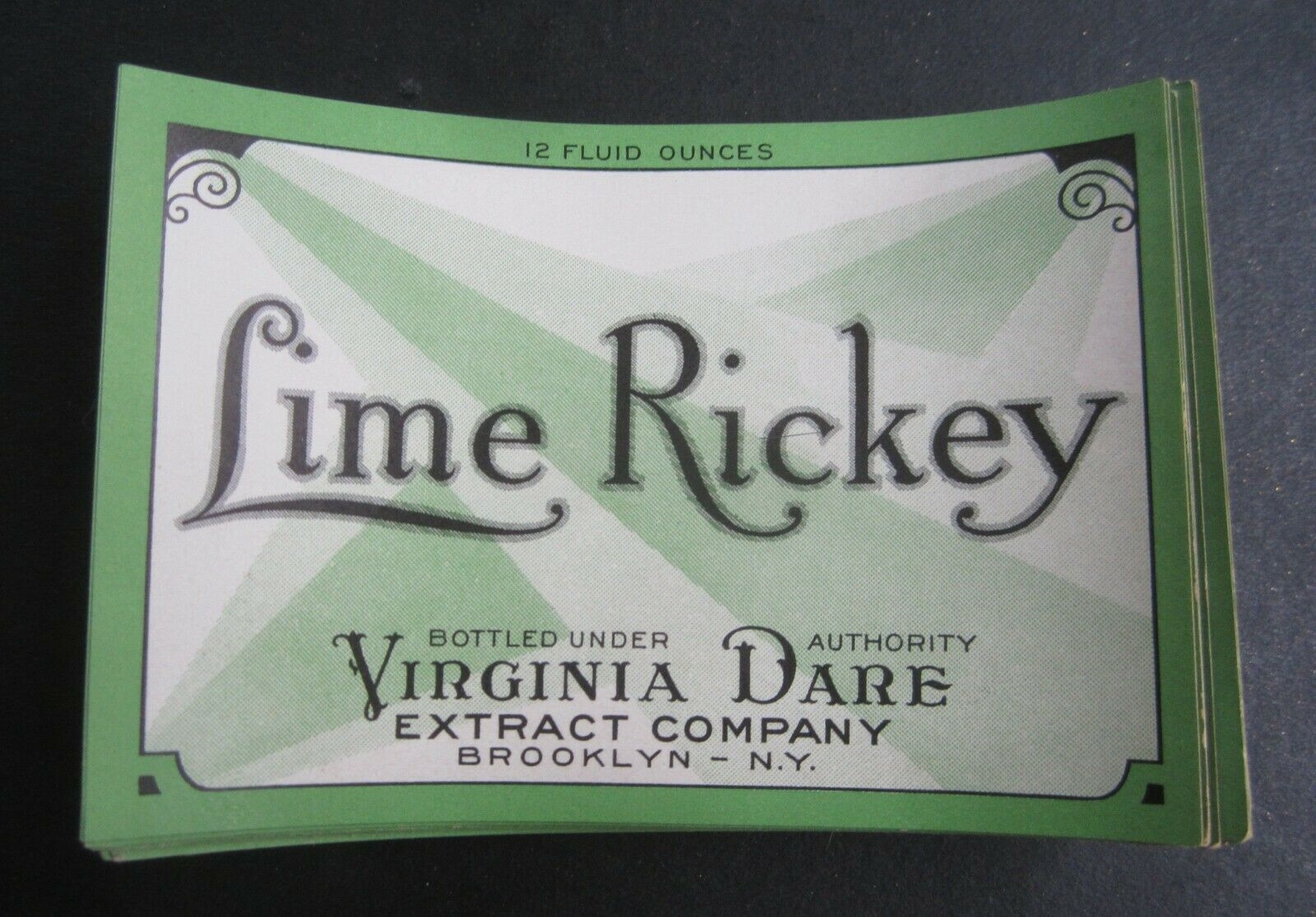  Lot of 50 Old Vintage - LIME RICKEY SODA - LAB...