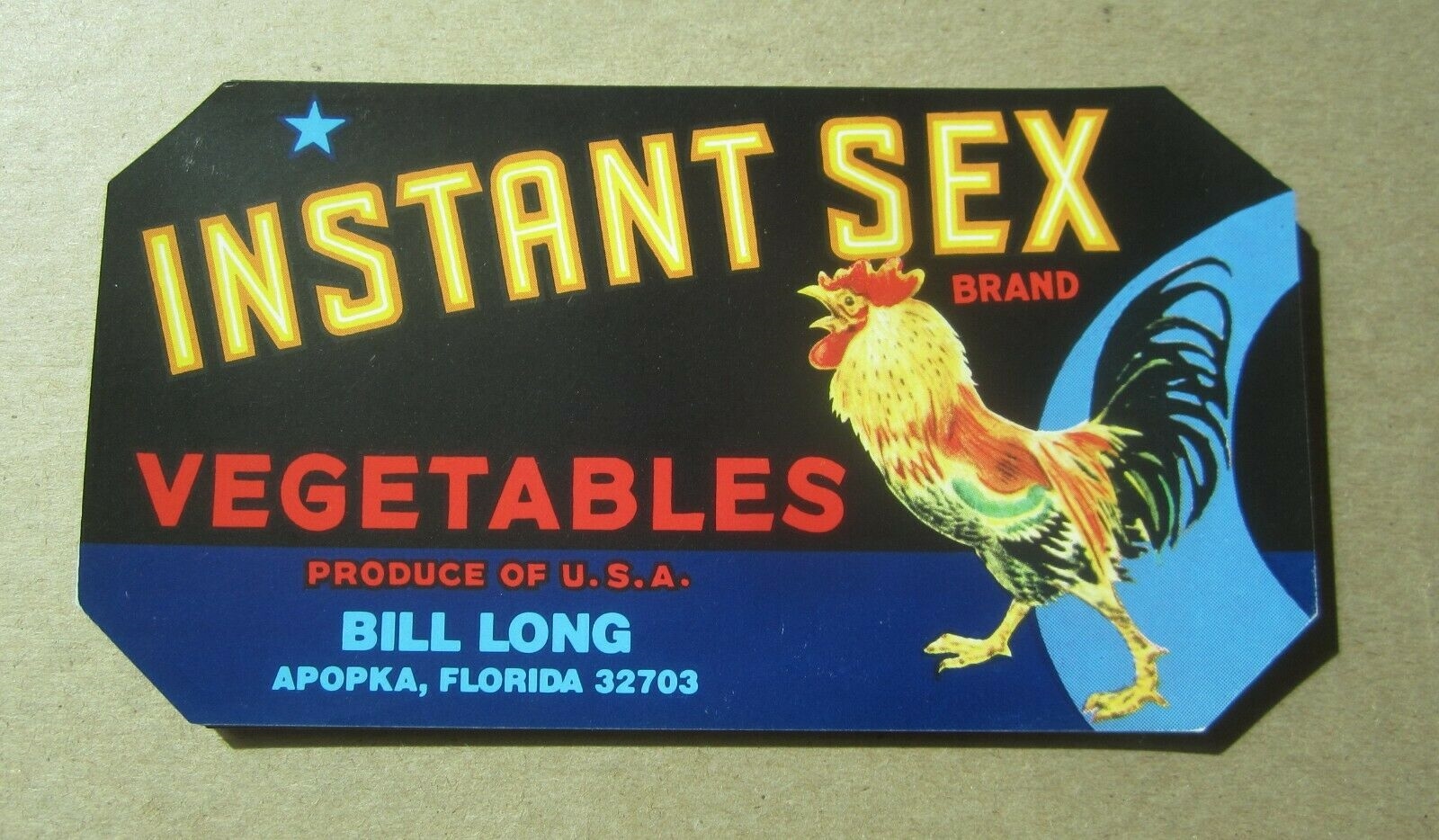  Lot of 25 Old Vintage INSTANT SEX Vegetable LA...