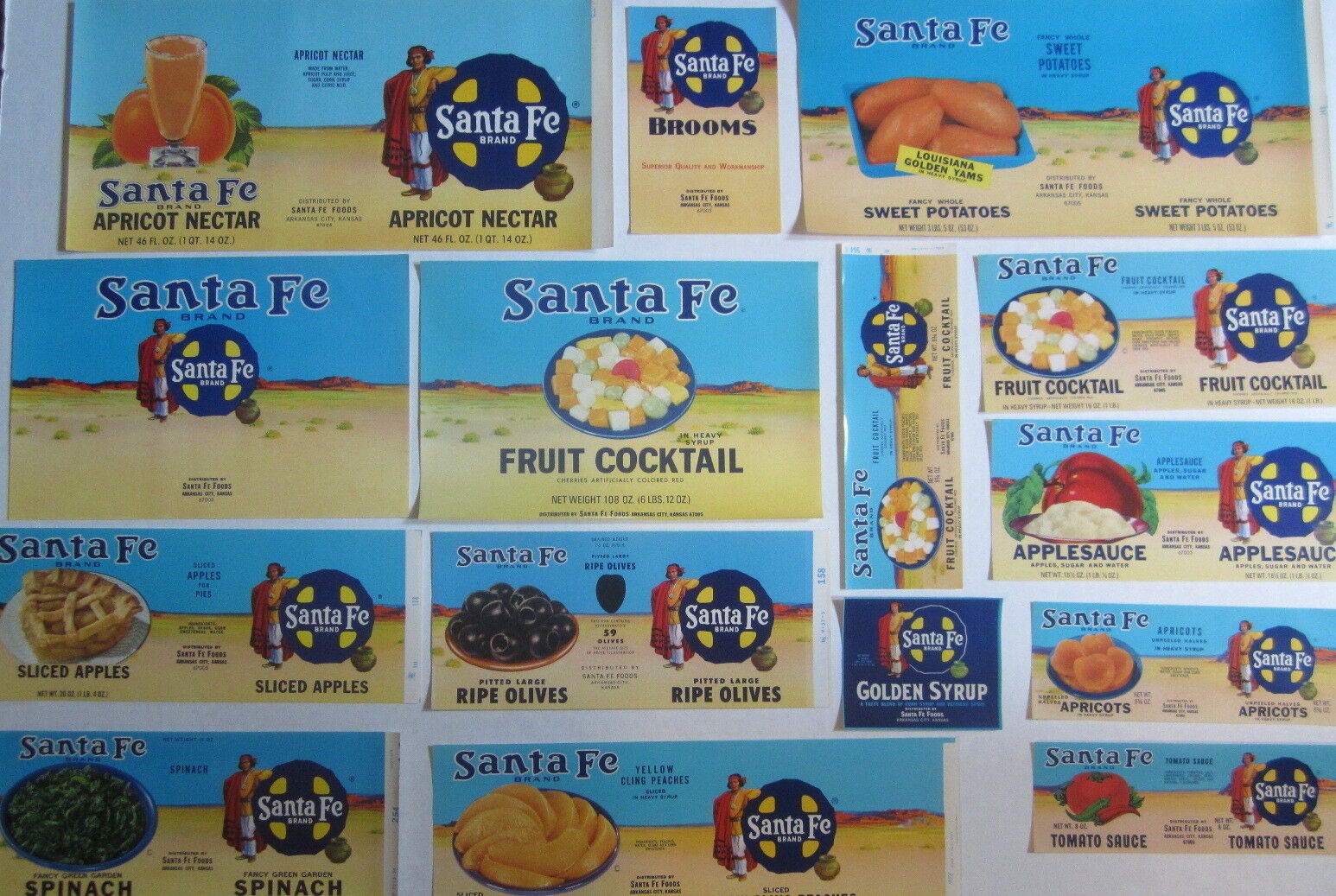 Lot of 15 Old Vintage - SANTA FE Brand - Fruit ...