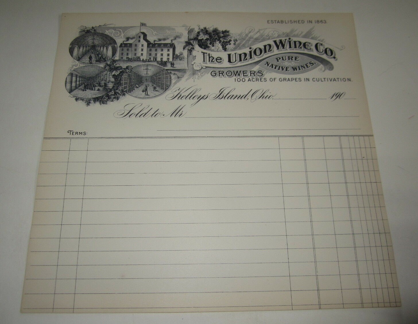 Old Antique c.1900 - Union WINE Co. - Kelleys I...