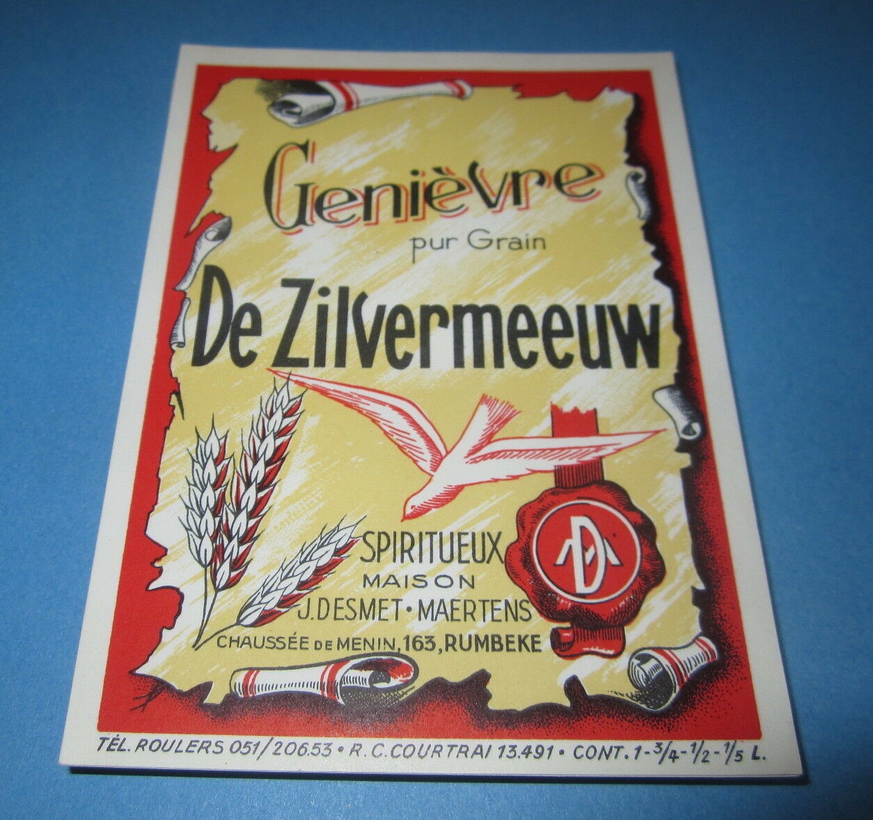  Lot of 100 Old Vintage Genievre ZILVERMEEUW - ...