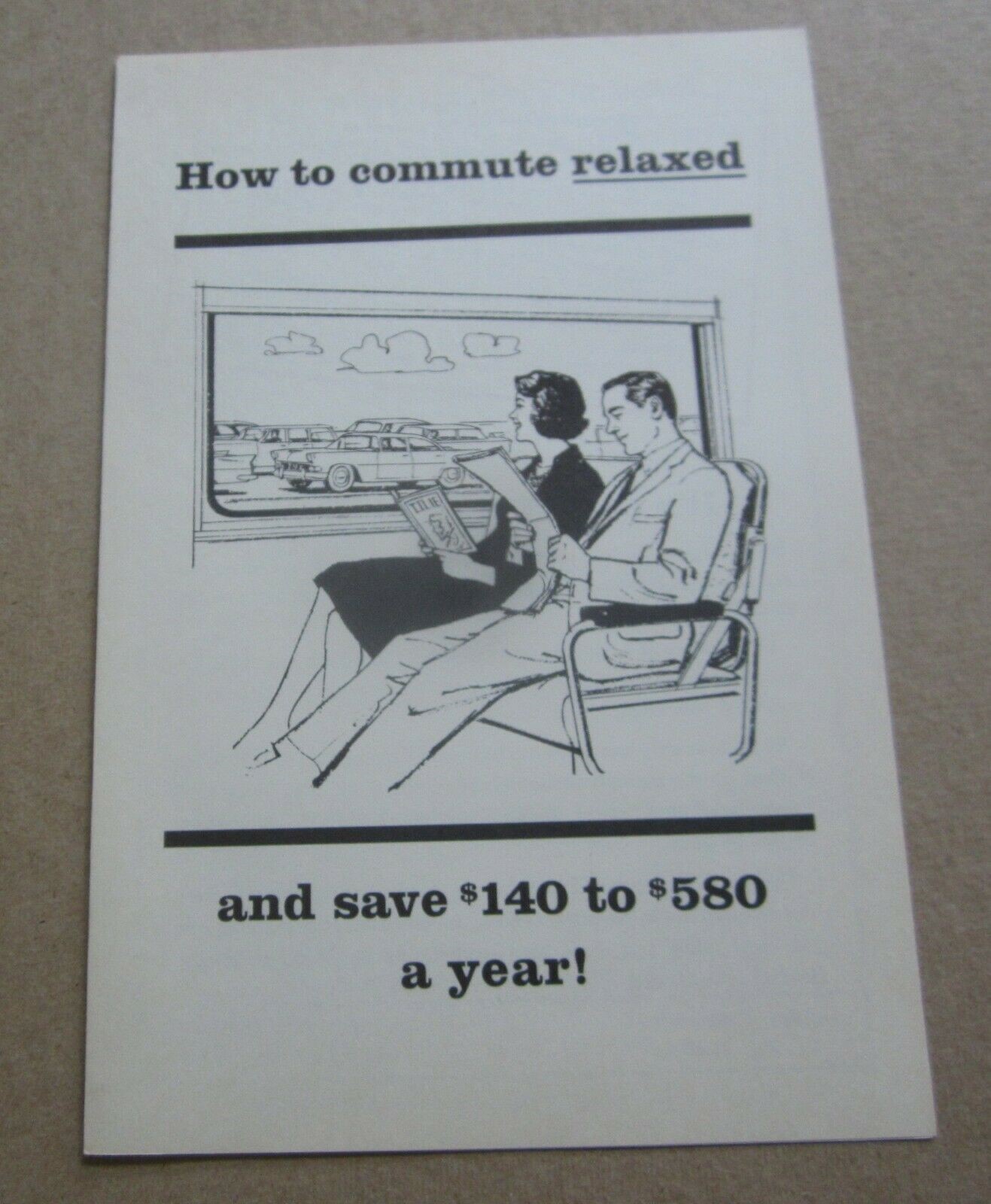 Old Vintage 1961 S.P. RAILROAD - How to Commute...