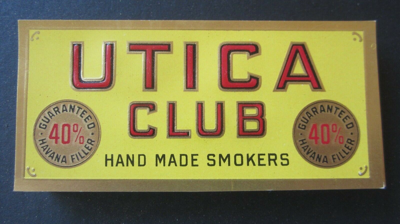  Lot of 100 Old Vintage - UTICA CLUB - CIGAR Bo...