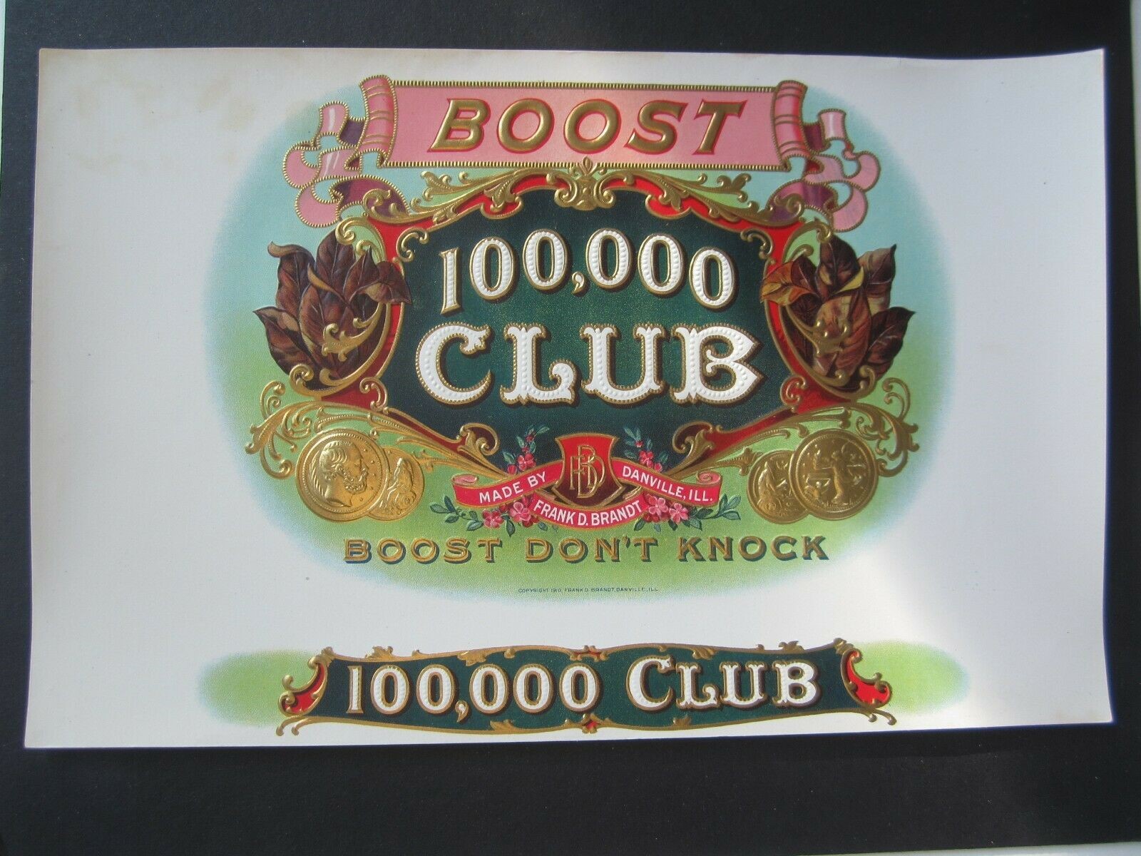 Old Vintage - BOOST 100,000 CLUB - CIGAR Box LA...