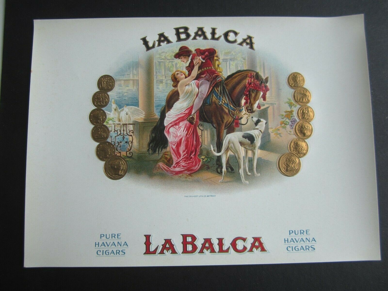 Old Vintage - LA BALCA - CIGAR Box LABEL - Inne...