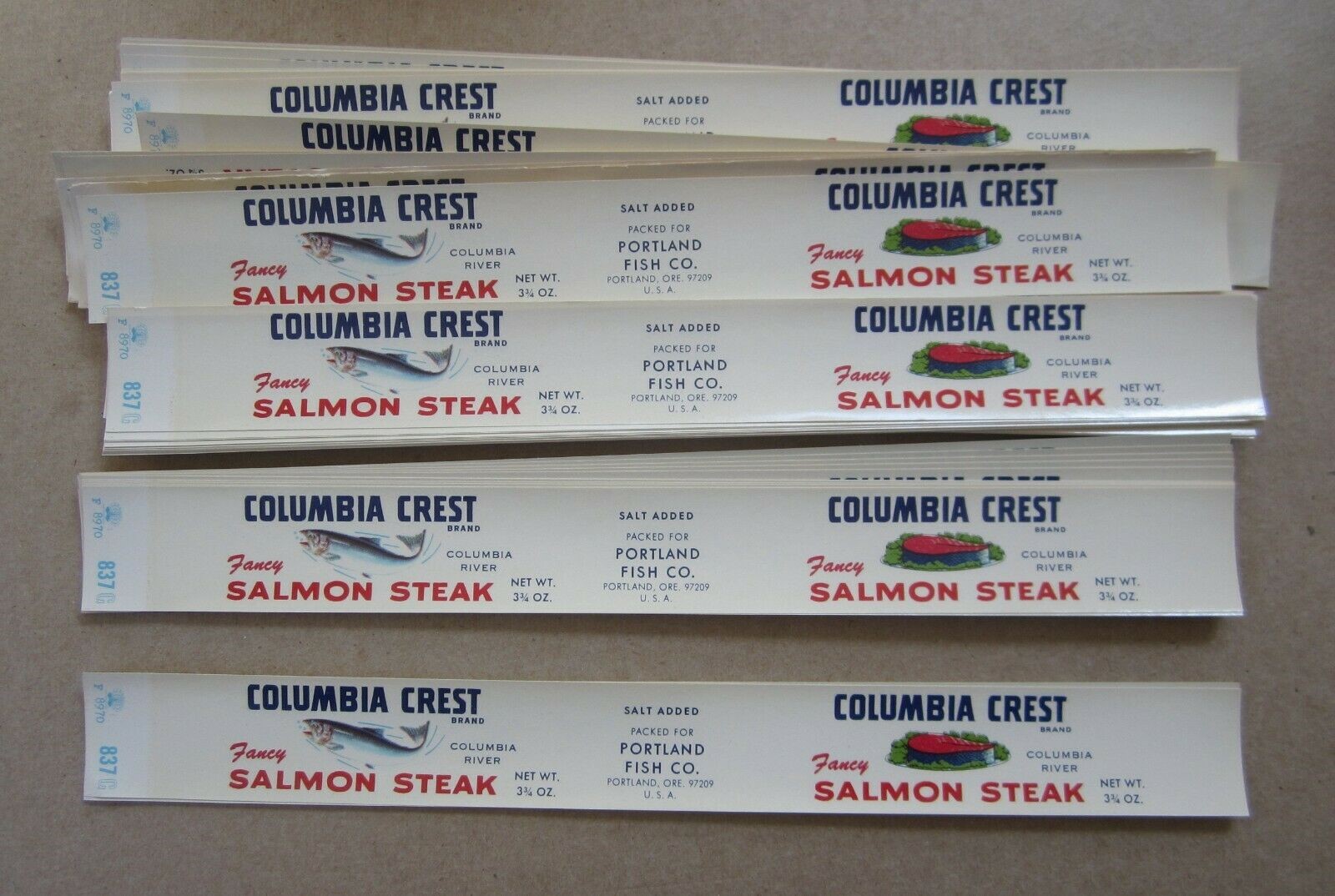  Lot of 100 Old Vintage - Columbia Crest SALMON...