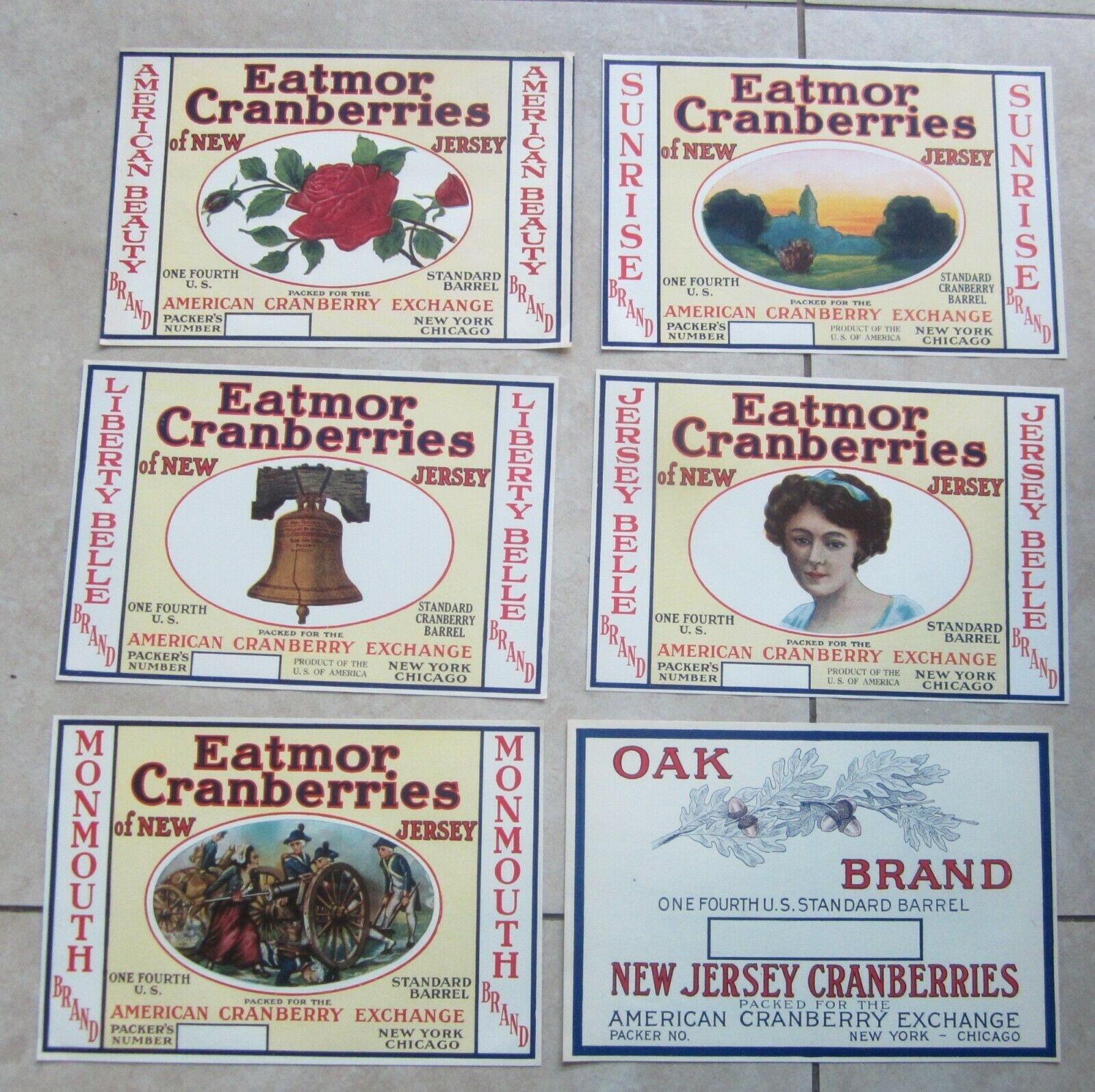 Collection of  6 Old Vintage 1930