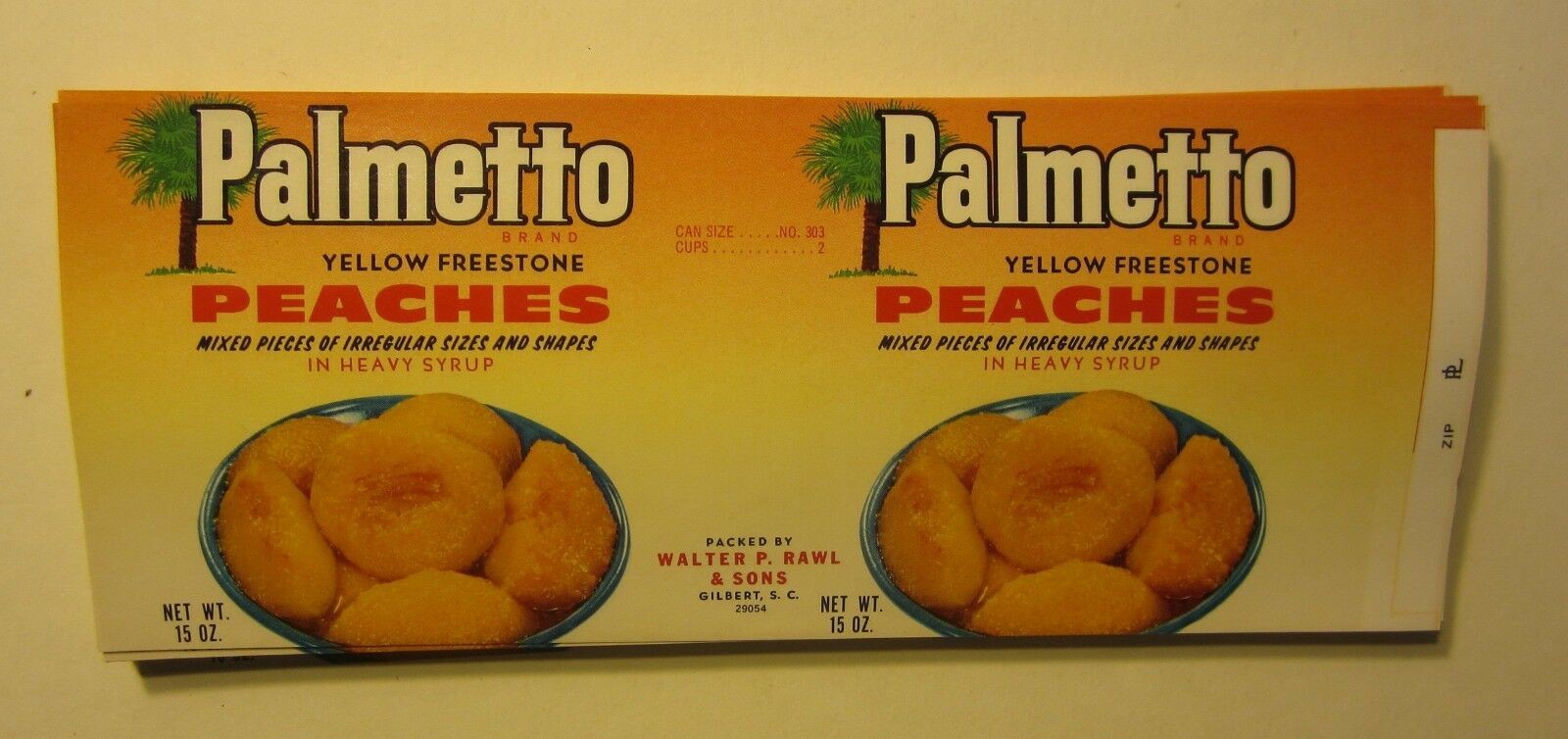  Lot of 100 Old Vintage - PALMETTO - Peaches CA...