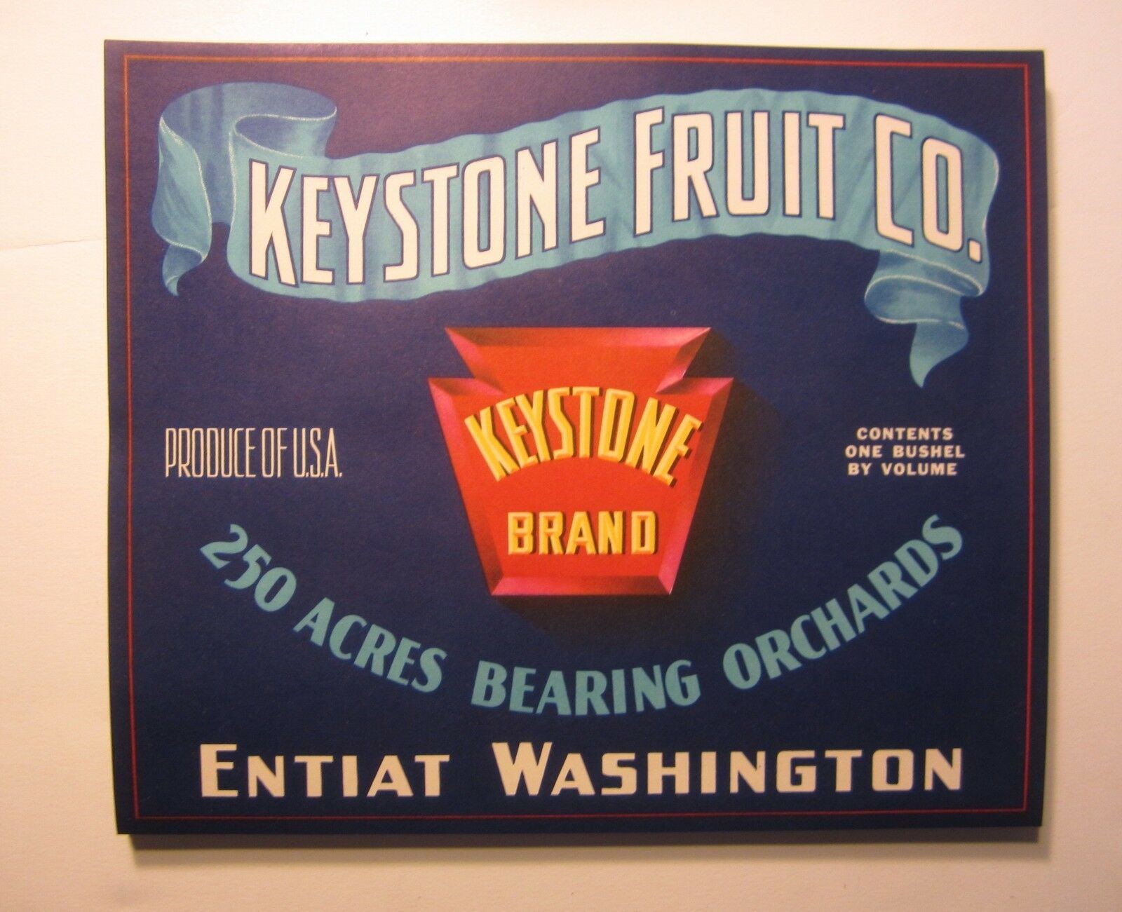  Lot of 100 Old Vintage KEYSTONE FRUIT CO. Crat...