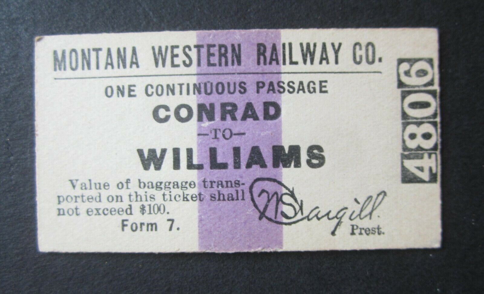 Old Vintage - MONTANA WESTERN RAILWAY - Train T...