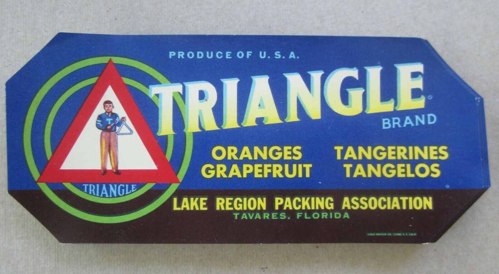  Lot of 100 Old Vintage - TRIANGLE - Florida Ci...