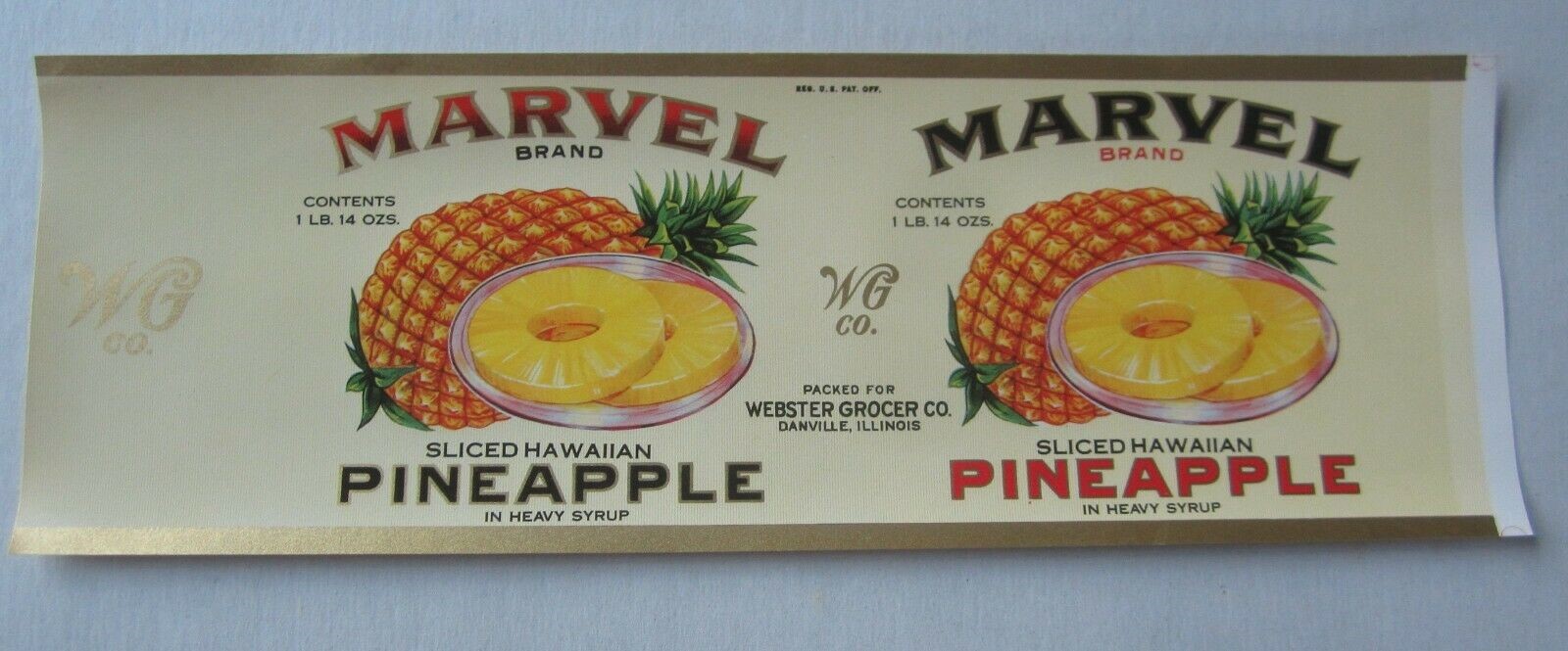  Old Vintage - MARVEL - Pineapple - CAN LABELS ...