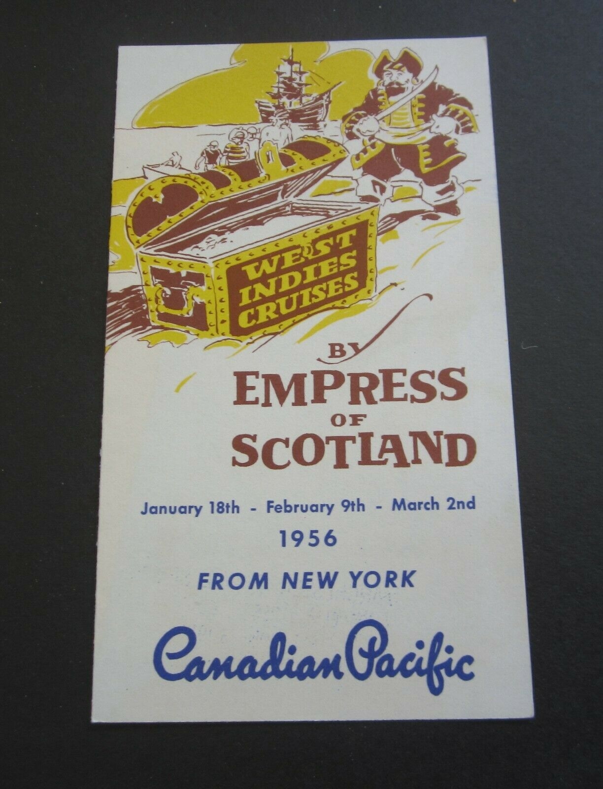 Old Vintage 1956 Canadian Pacific Steamship - E...