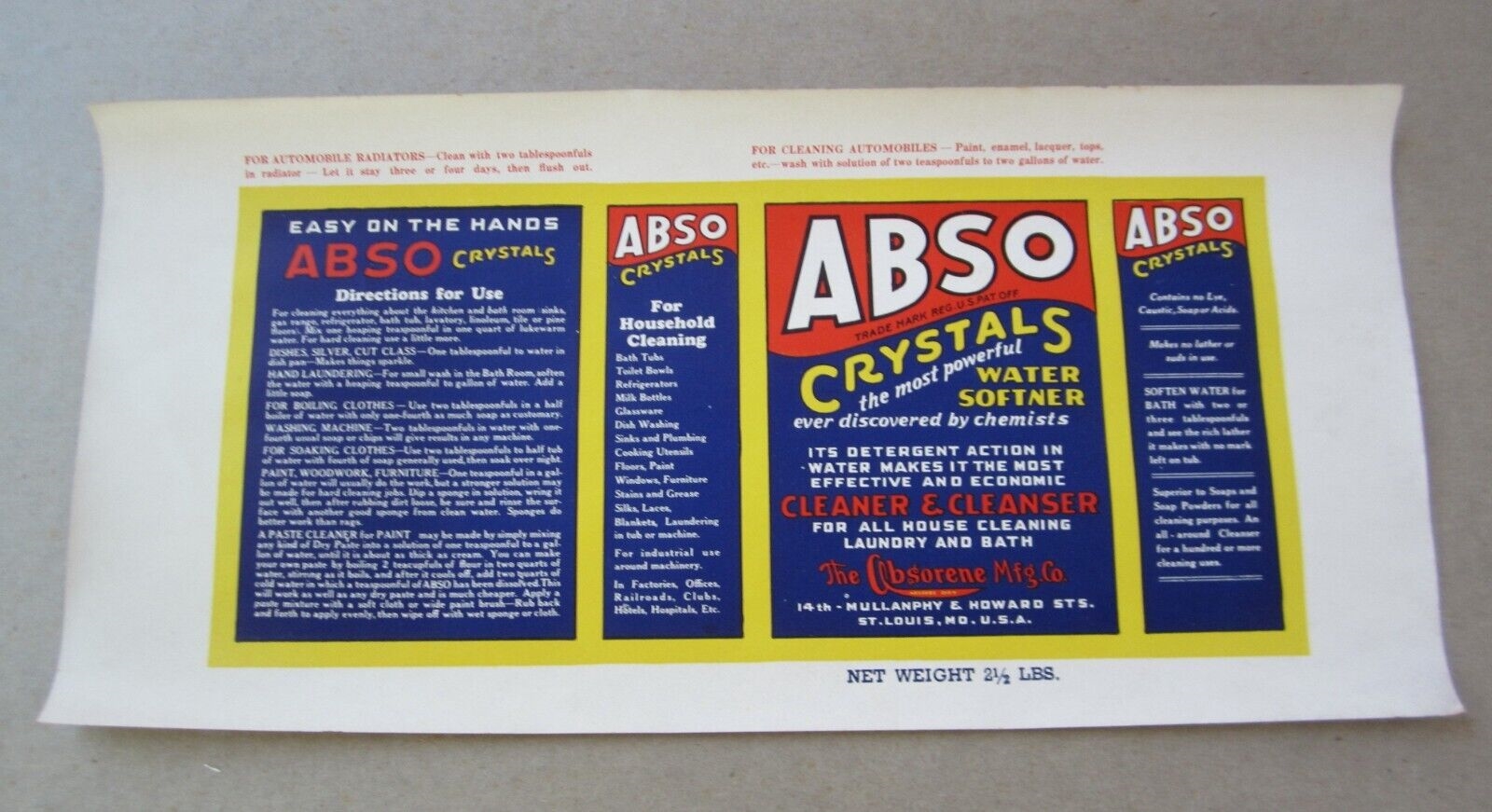 Old Vintage - ABSO Crystals - Water Softner - L...