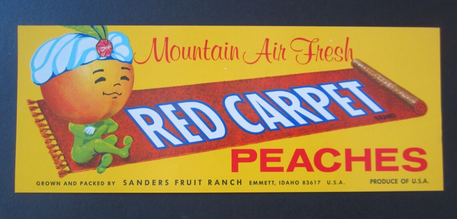 Old Vintage - RED CARPET - Peaches - LABEL - Sa...