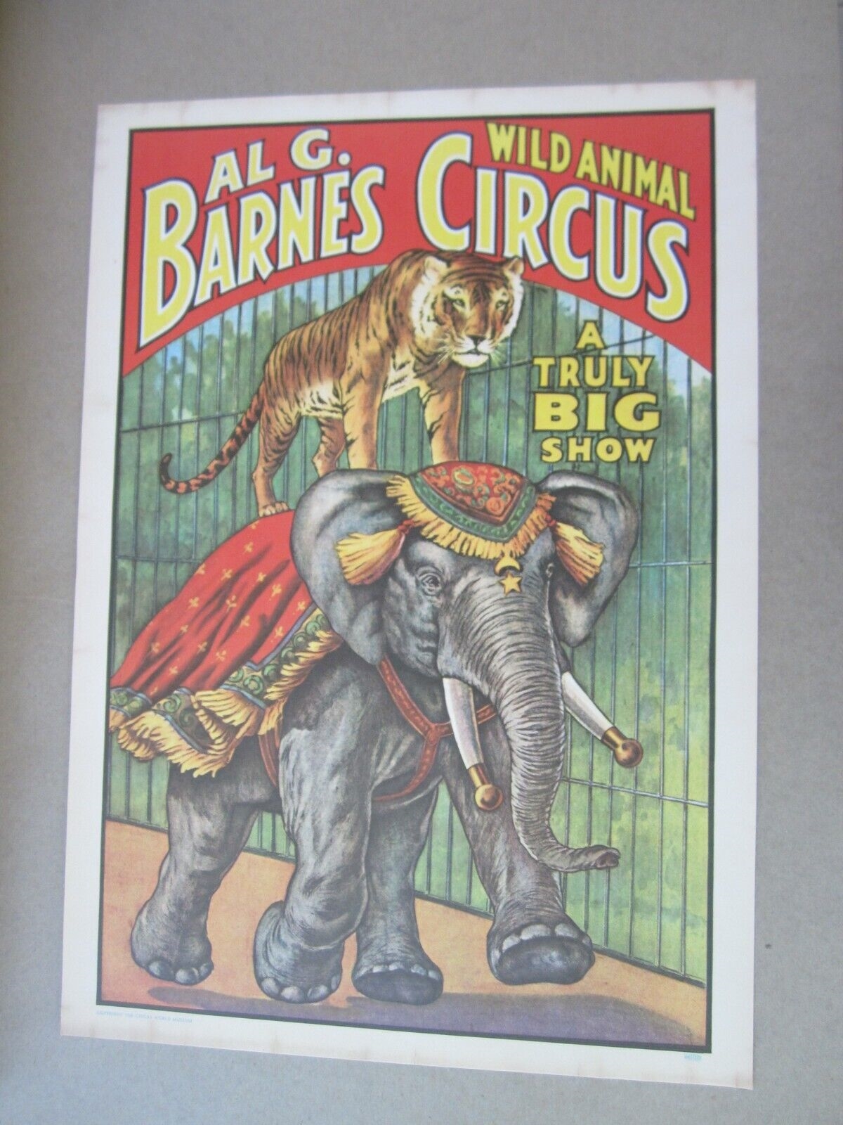 Old Vintage 1960 - BARNES Wild Animal CIRCUS - ...