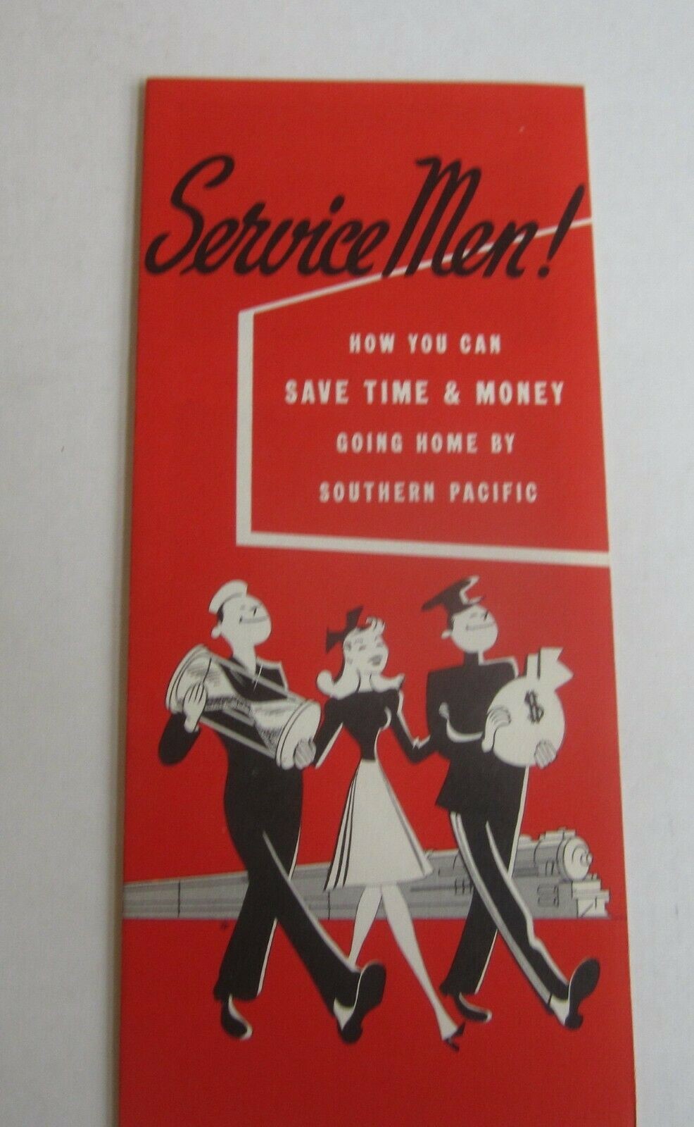 Old 1940 - SERVICE MEN - S.P. Railroad Brochure...
