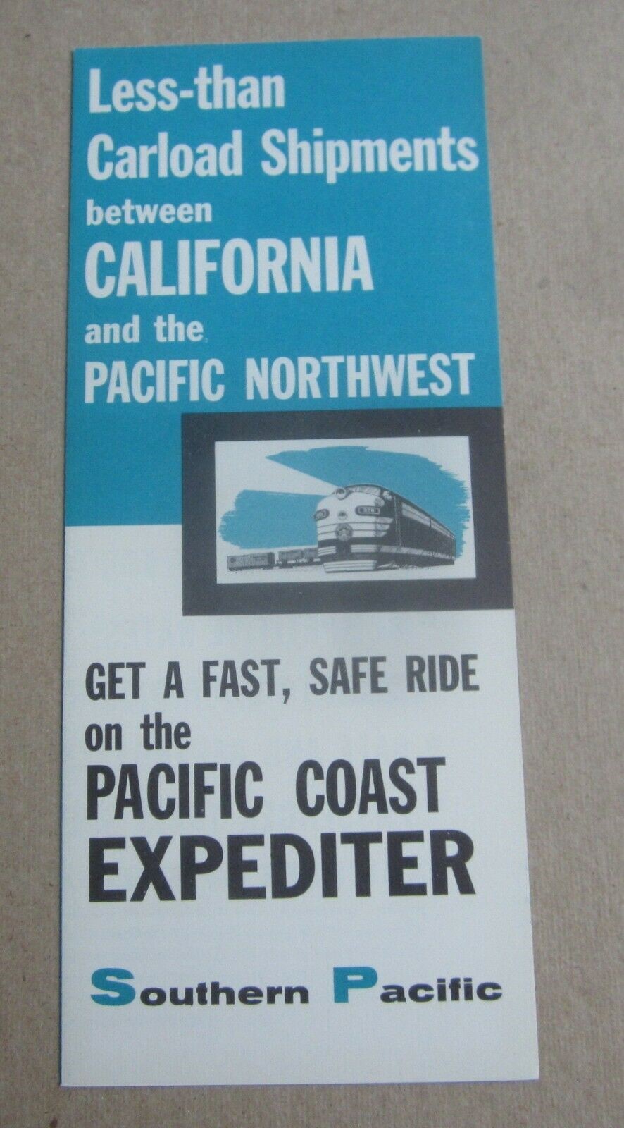 Old Vintage 1956 - S.P. Railroad - Pacific Coas...