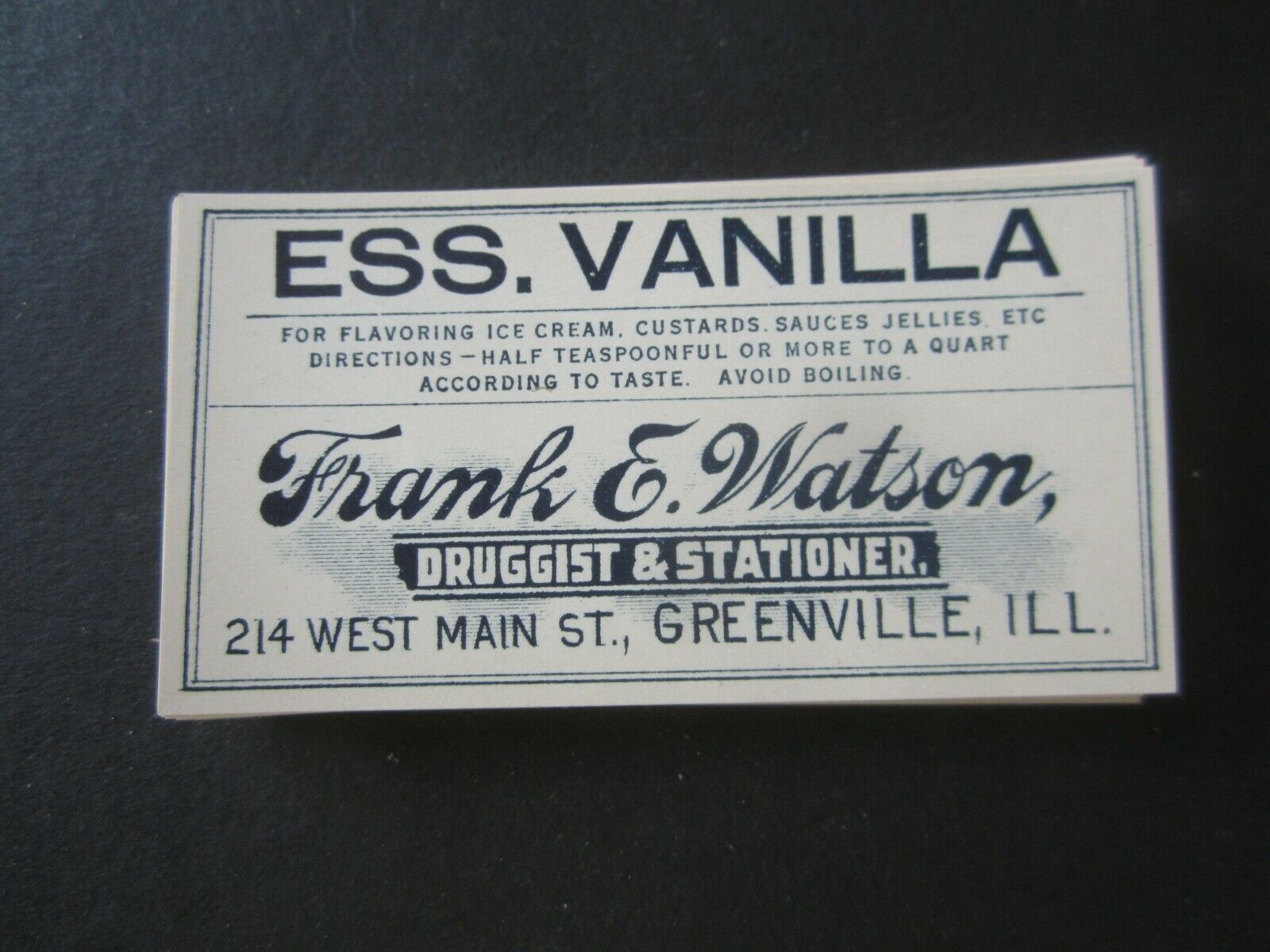 Lot of 50 Old Vintage - ESS. VANILLA - Pharmacy...