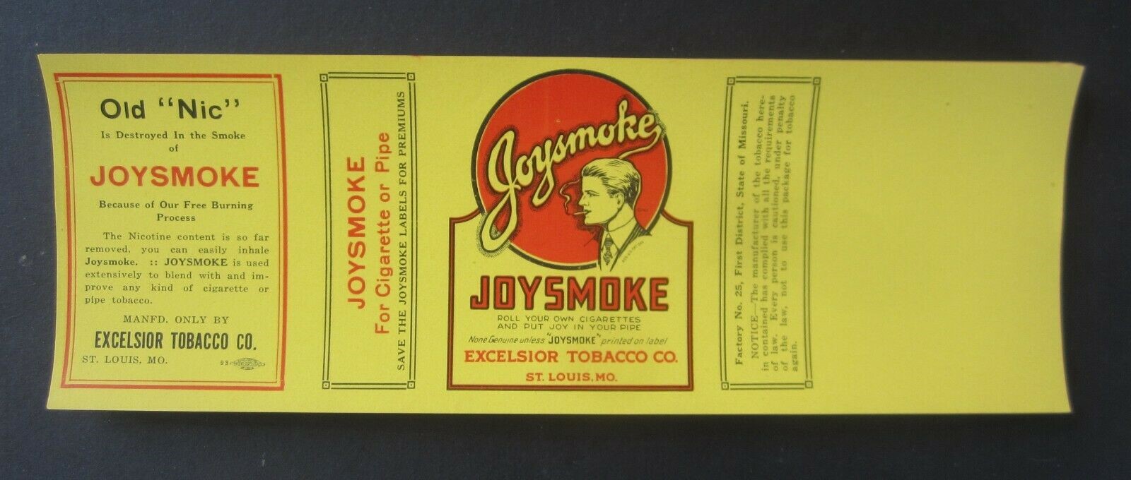  Lot of 50 Old Vintage - JOYSMOKE Cigarette / P...