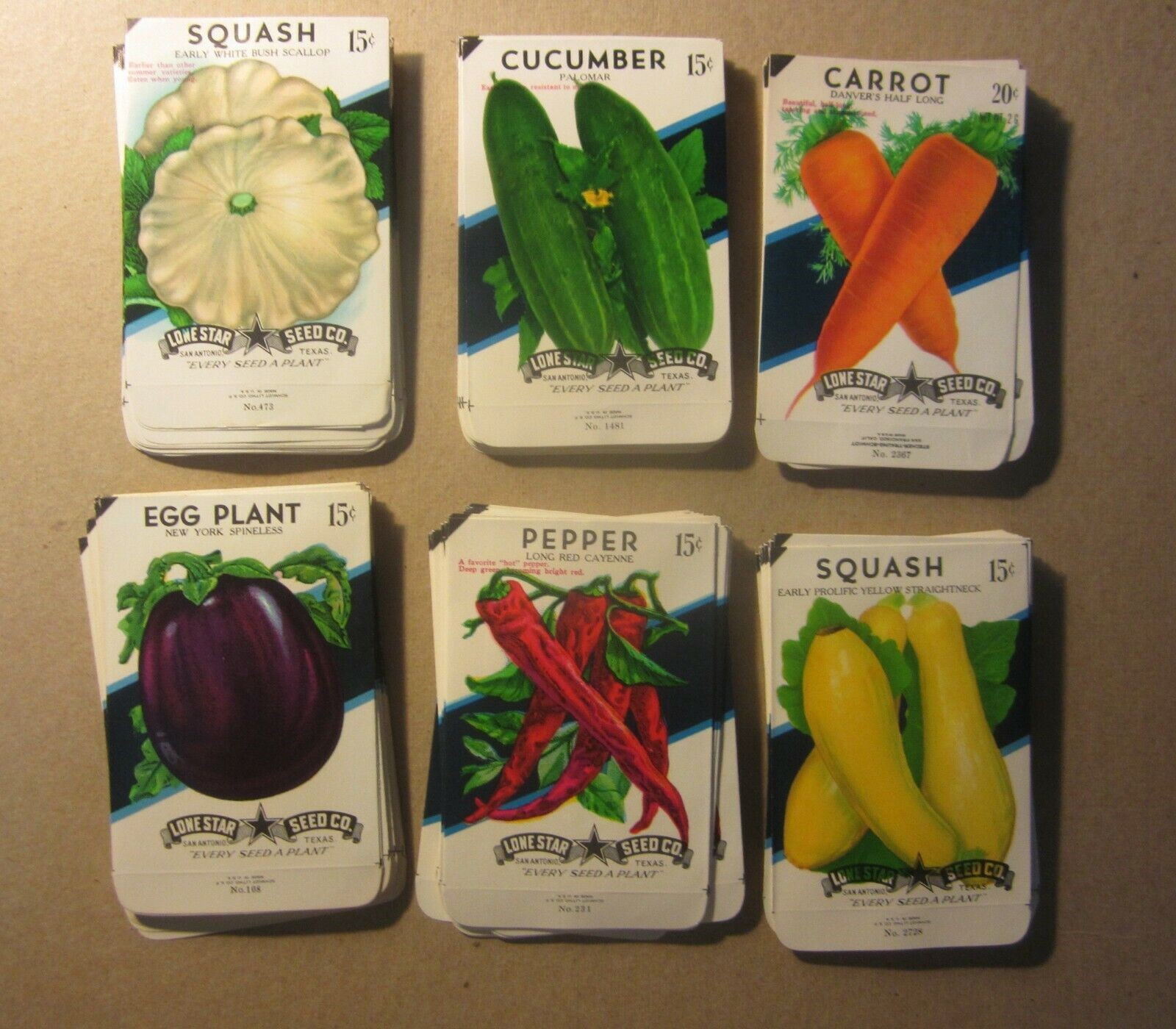  Lot of 150 Old Vintage Vegetable SEED PACKETS ...