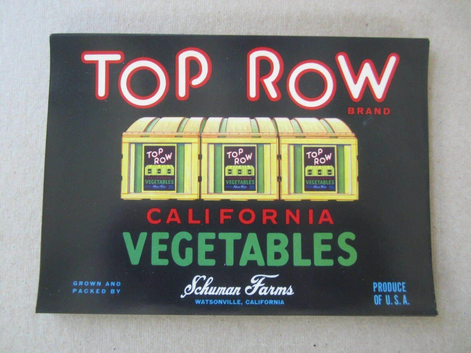  Lot of 50 Old Vintage - TOP ROW - Vegetable LA...