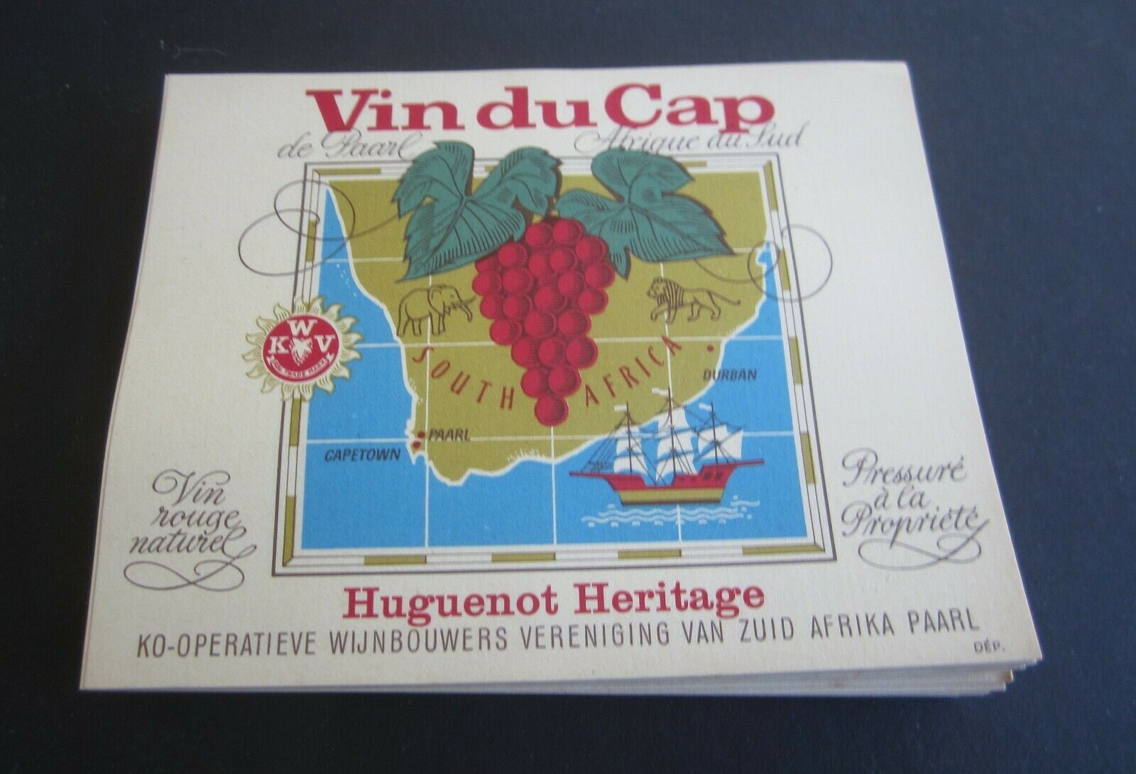  Lot of 100 Old Vintage - VIN DU CAP - South Af...