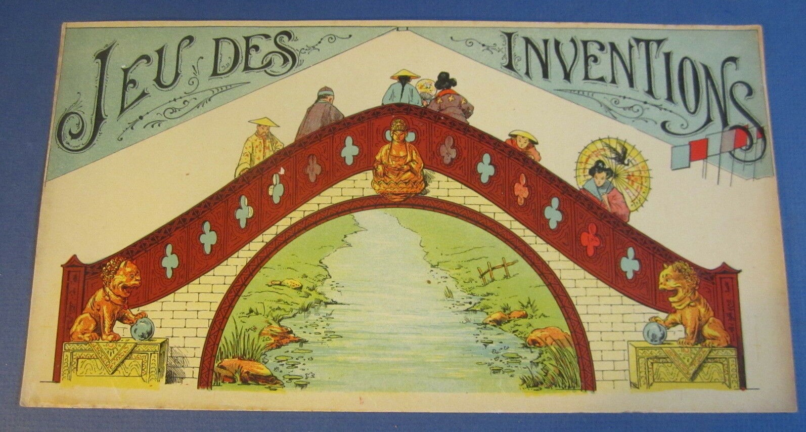 Old c.1900 Antique - French Game PRINT - Jeu De...