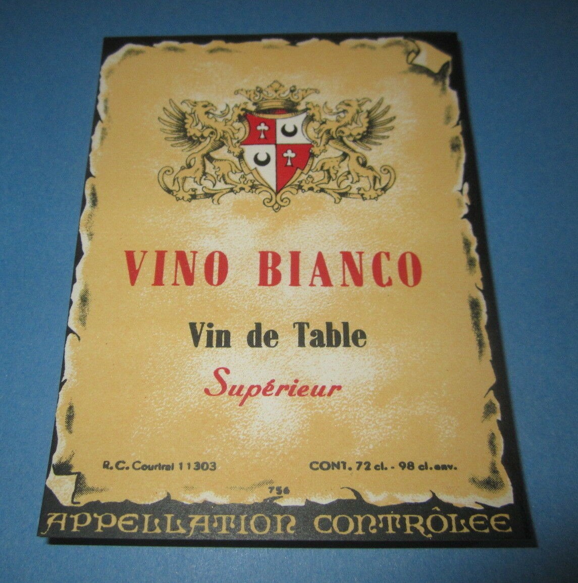  Lot of 100 Old Vintage - VINO BIANCO - Europea...