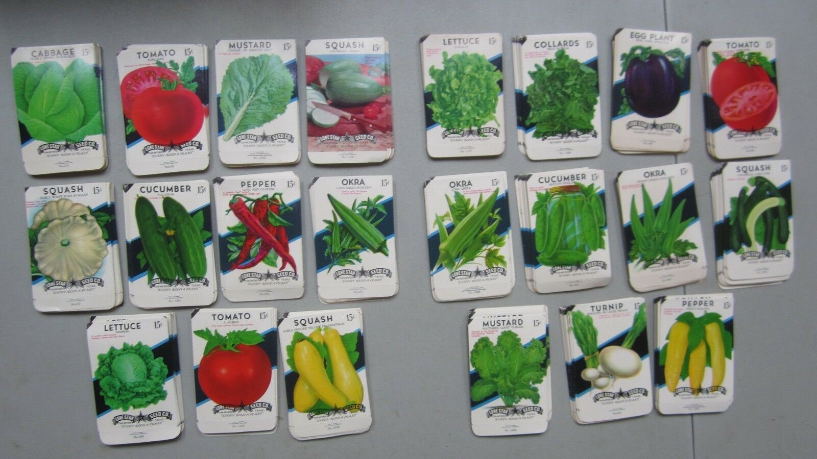  Lot of 550 Old Vintage Vegetable SEED PACKETS ...