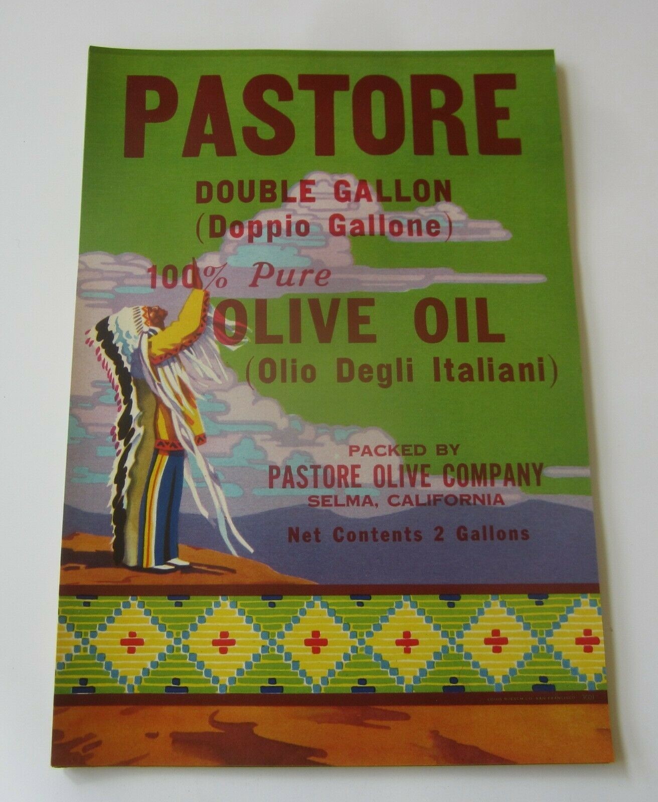  Lot of 50 Old Vintage - PASTORE Olive Oil - LA...