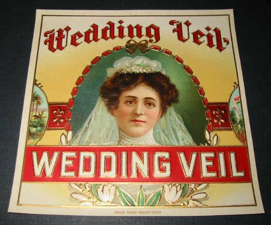  Old - Wedding Veil - Outer Cigar LABEL - Victo...