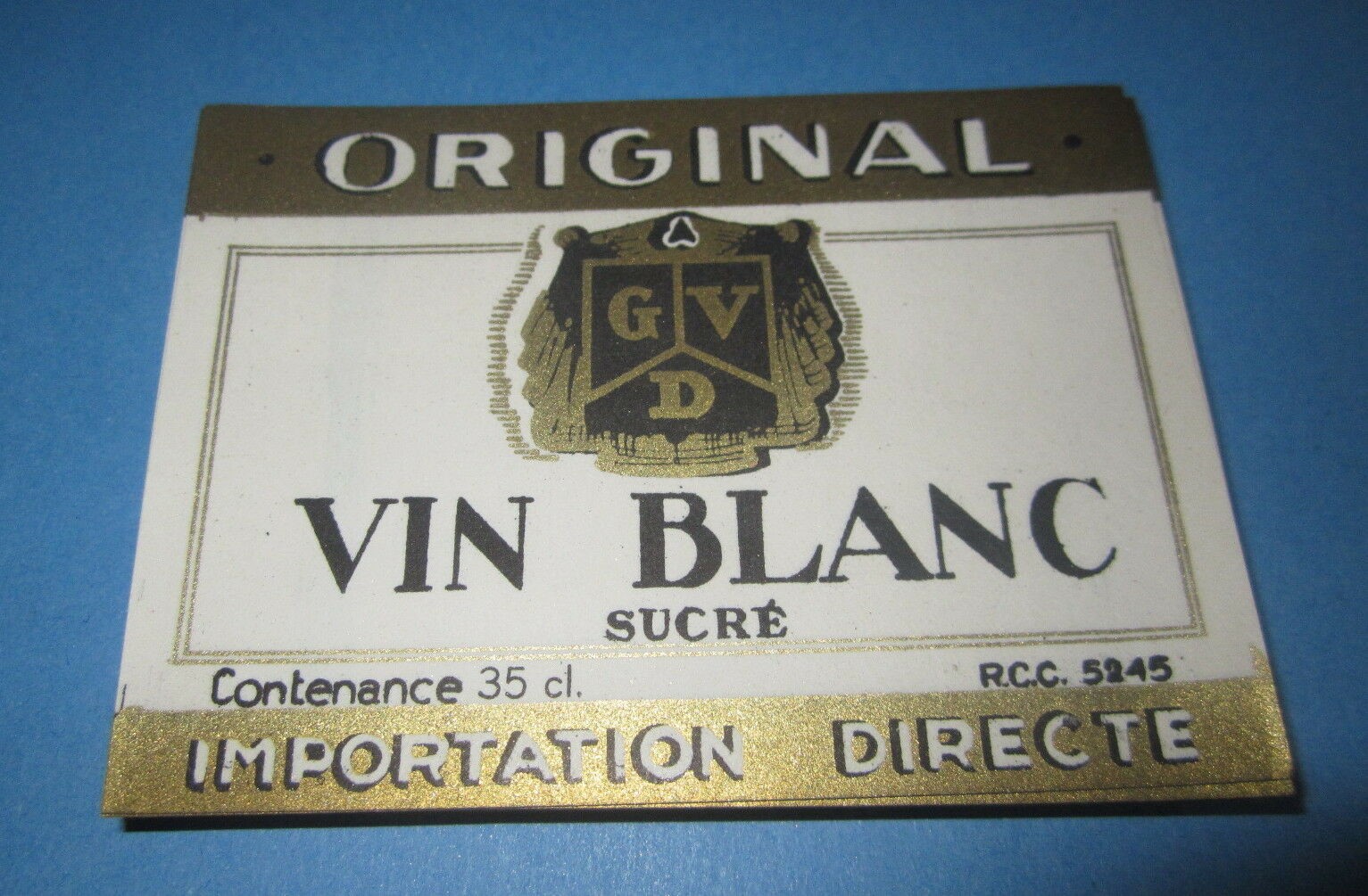  Lot of 100 Old Vintage -  Vin Blanc Sucre Euro...