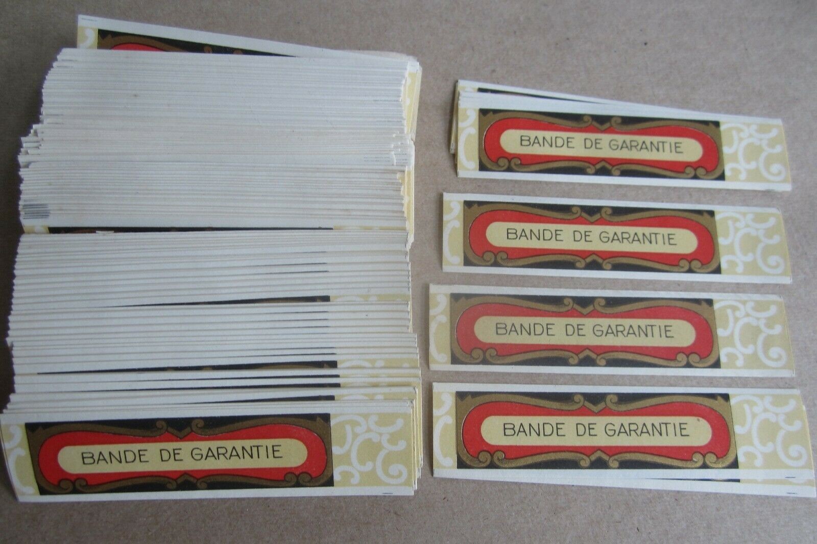  Lot of 500+ Old Vintage - BANDE DE GARANTIE - ...