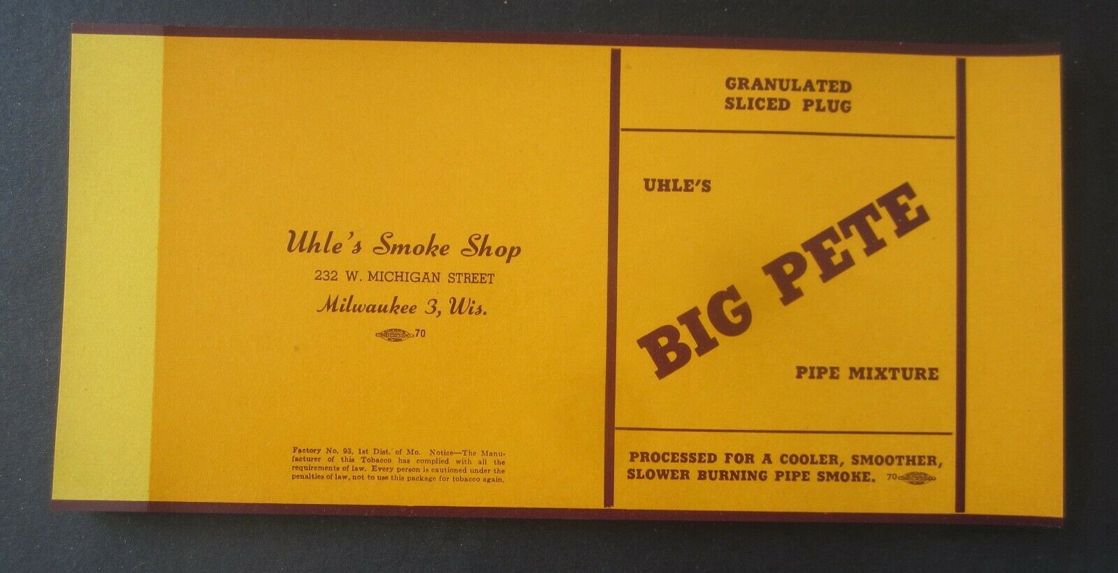  Lot of 50 Old Vintage BIG PETE Tobacco Labels ...