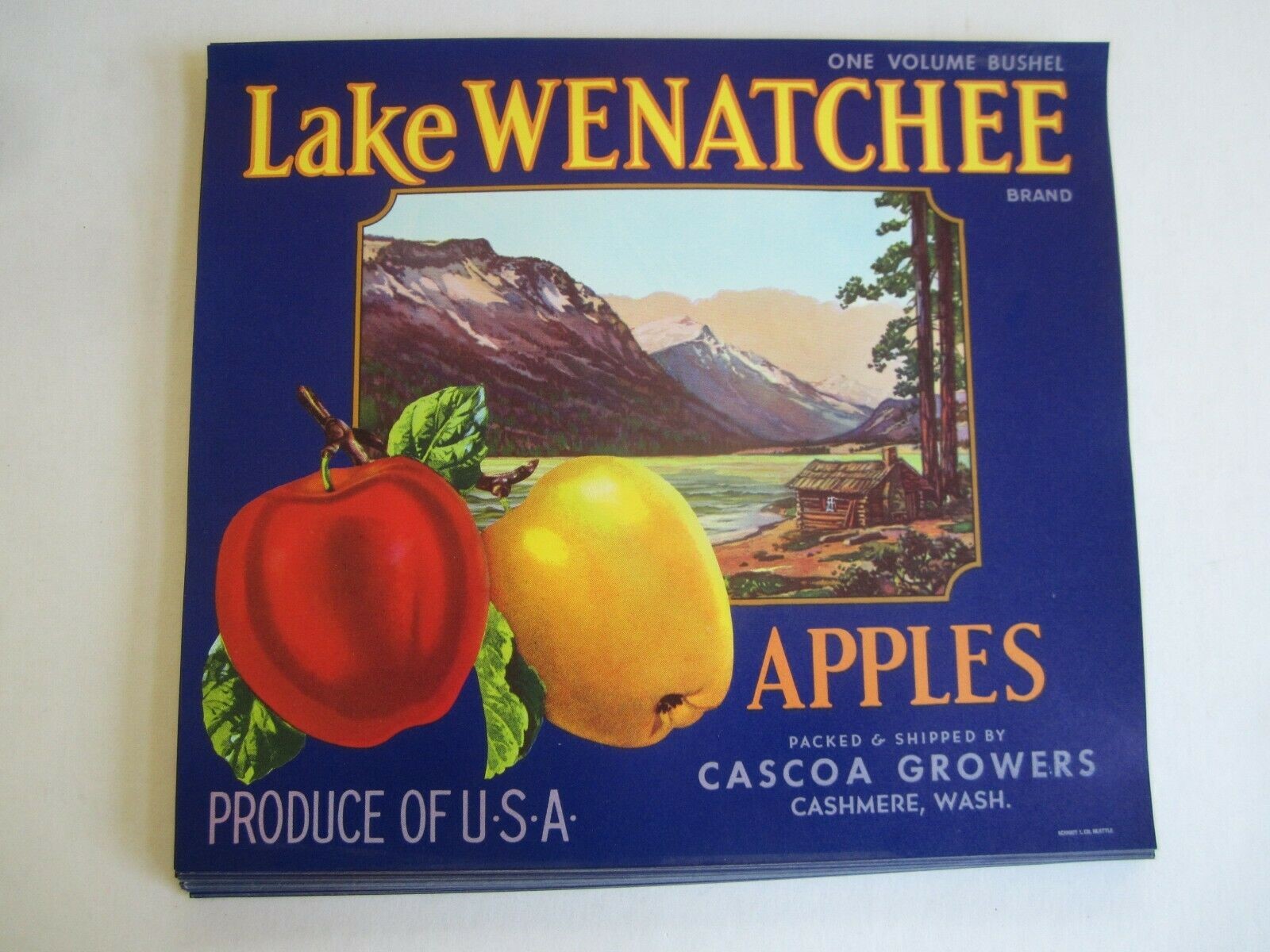  Lot of 100 Old Vintage LAKE WENATCHEE - Apple ...
