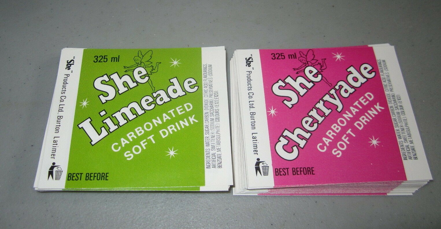  lot of 200 Old Vintage SHE - Cherryade Limeade...