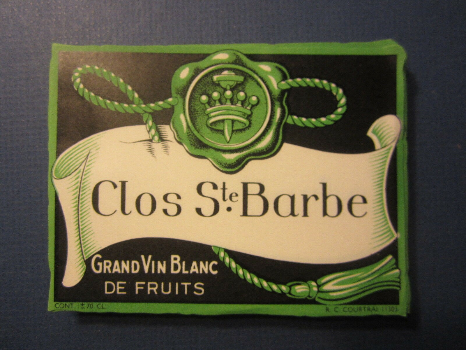  Lot of 100 Old Vintage - CLOS Ste. BARBE - Eur...