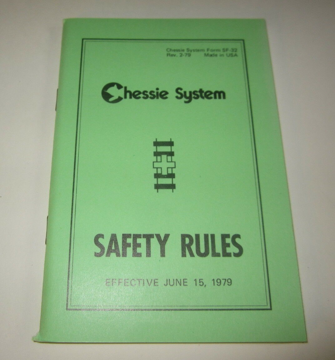 Old 1979 CHESSIE System RAILROAD Safety Rules B...