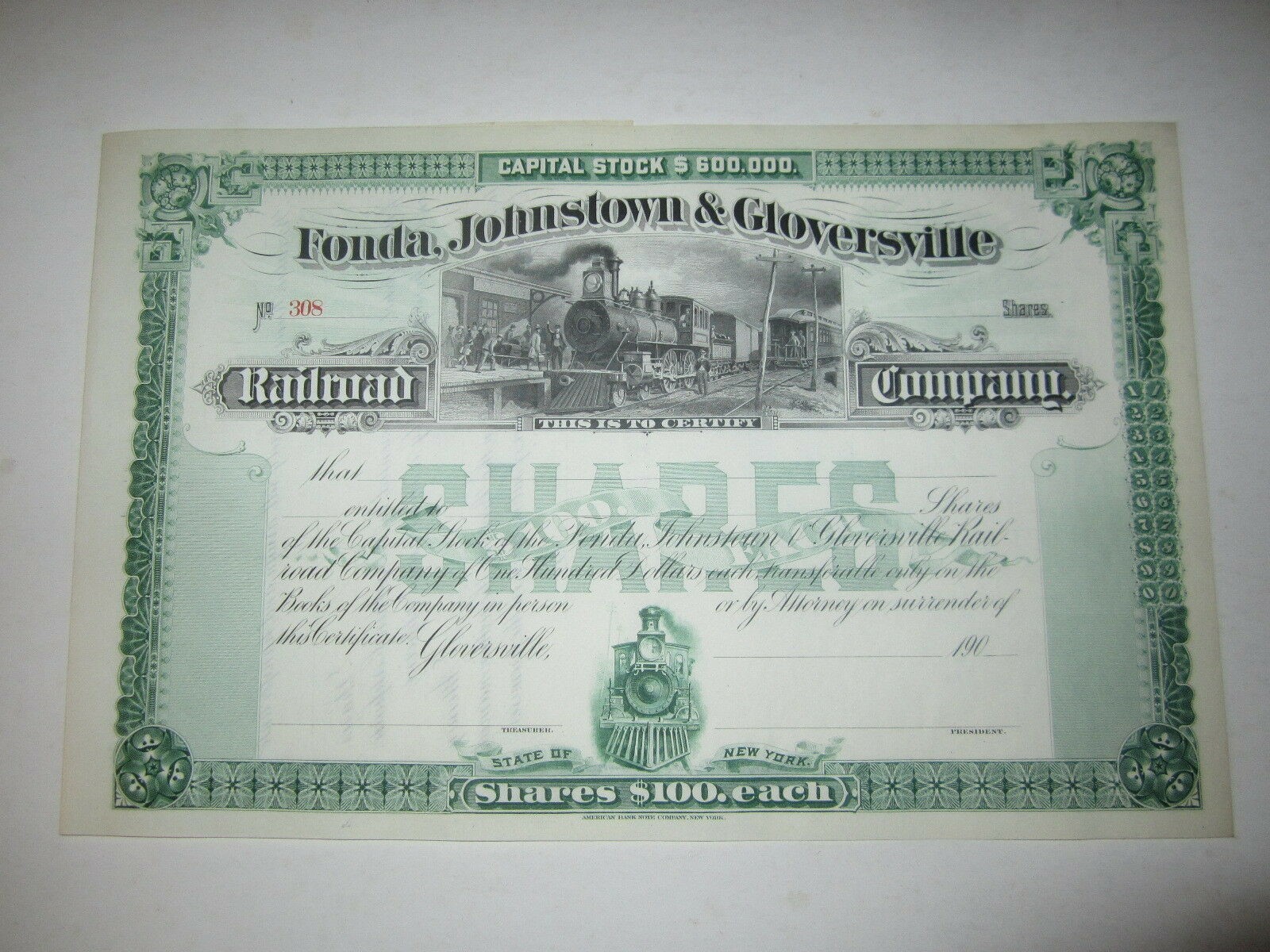 Old c.1900 - Fonda Johnstown Gloversville - RAI...