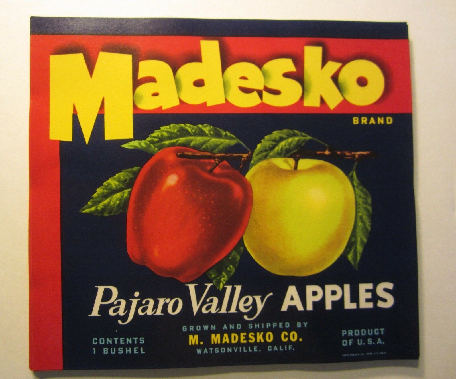  Lot of 100 Old Vintage - MADESKO APPLE Crate L...
