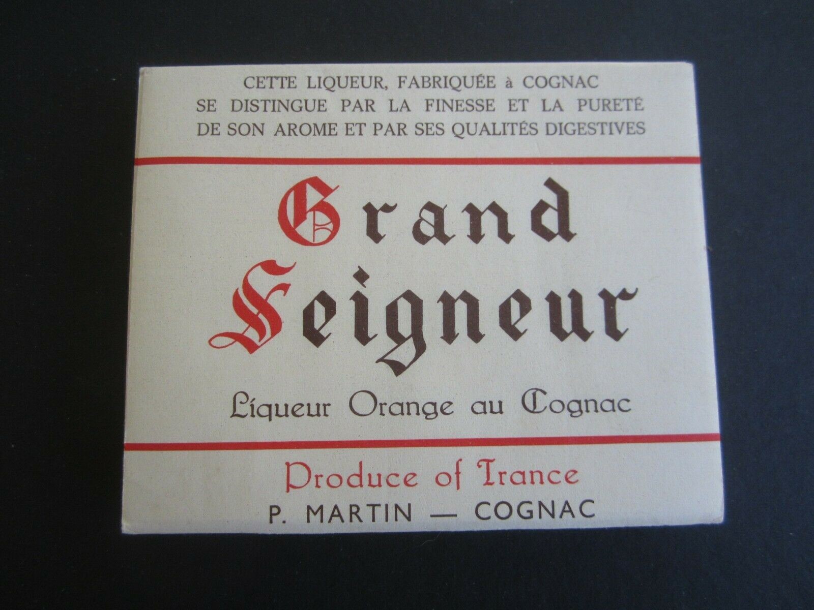  Lot of 100 Old GRAND SEIGNEUR Liqueur ORANGE a...