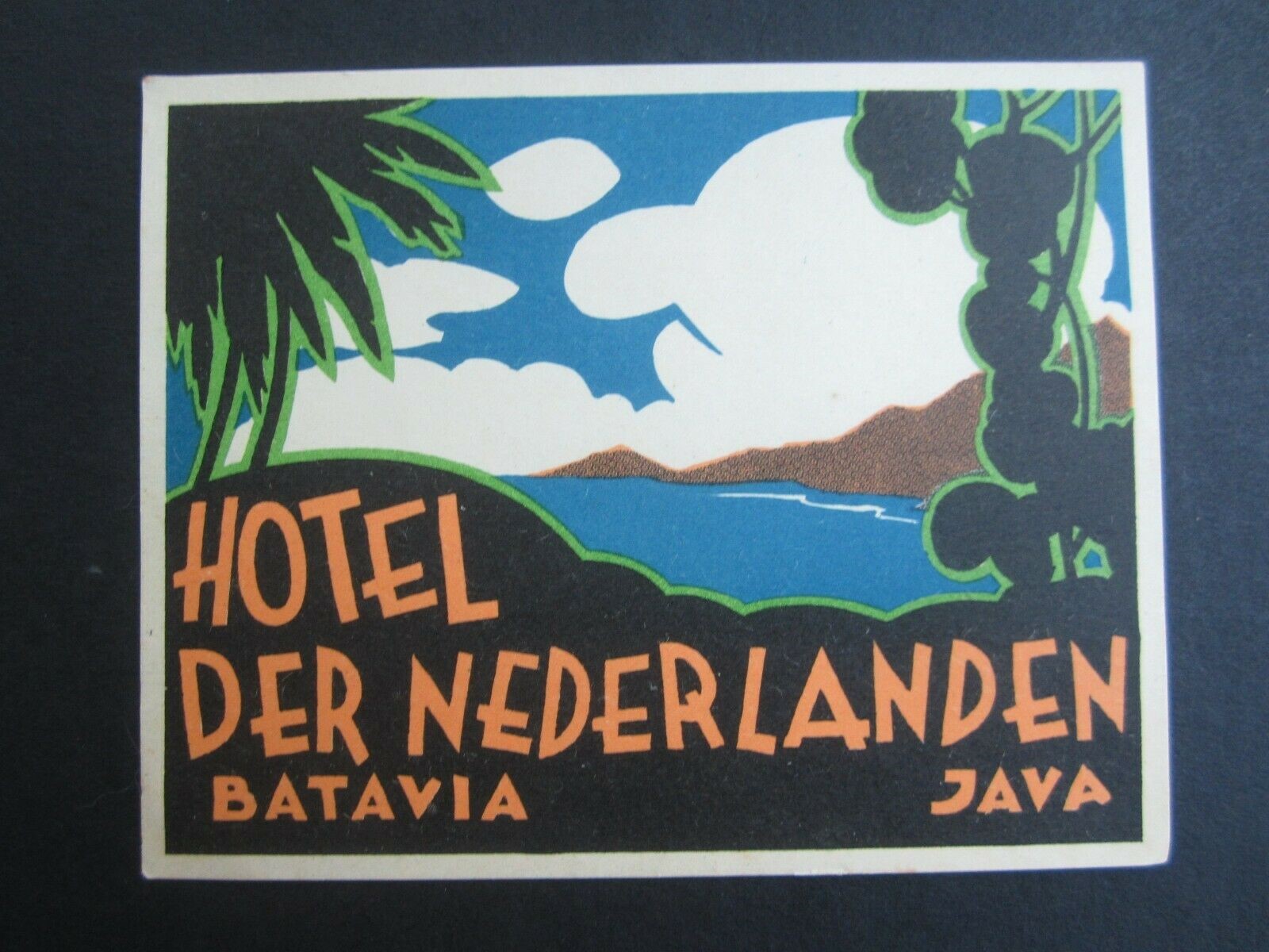  Old Vintage Hotel Der Nederlanden BATAVIA JAVA...